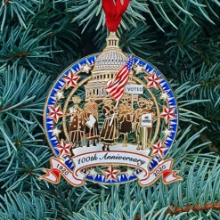100th Anniversary Women's Right To Vote Ornament