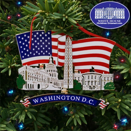 Washington DC Landmarks Ornament 3 Washington DC Landmarks Ornament
