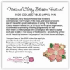 2020 National Cherry Blossom Festival Pin -Gift Sales Shop 2020 Official National Cherry Blossom Pin L