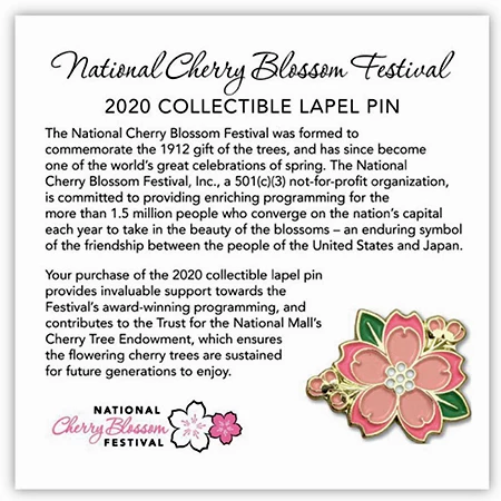 2020 National Cherry Blossom Festival Pin 3 2020 National Cherry Blossom Festival Pin