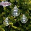 Set Of 3 Clear Undecorated Glass Balls 1 Set Of 3 Clear Undecorated Glass Balls -Gift Sales Shop 3 Clear Glass Balls Mini L
