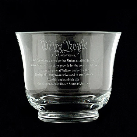 7 1/2-inch Crystal Constitution Bowl 3 7 1/2-inch Crystal Constitution Bowl