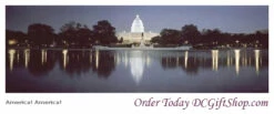 America! America! U.S. Capitol Building Lithograph