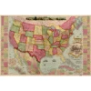 1872 American Union Map Of United States
