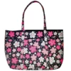 Cherry Blossom Festival Quilted Tote Bag -Gift Sales Shop Cherry Blossom Festival Quilted Tote Bag L