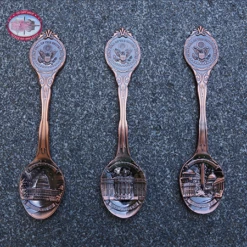 Washington DC Copper Souvenir Spoon Set