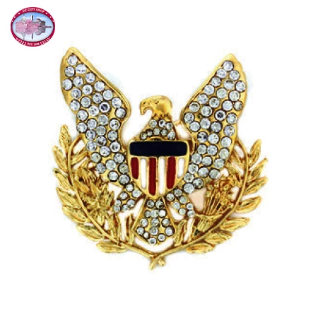 Gold Plated Eagle Brooch 3 Gold Plated Eagle Brooch