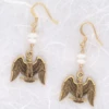 Eagle Soaring Under Moon Drop Earrings -Gift Sales Shop Eagle Soaring Under Moon Drop Earrings L