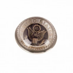 Glass Dome Paperweight With Great Seal Medallion