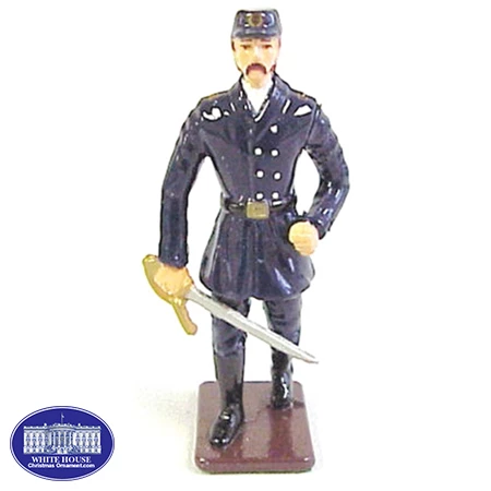 JOSHUA CHAMBERLAIN METAL FIGURINE 3 JOSHUA CHAMBERLAIN METAL FIGURINE