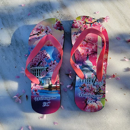Ladies Cherry Blossom Flip Flops 3 Ladies Cherry Blossom Flip Flops