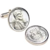 Lincoln Steel Penny Cufflinks 2 Lincoln Steel Penny Cufflinks -Gift Sales Shop Lincoln Steel Penny Cufflinks L