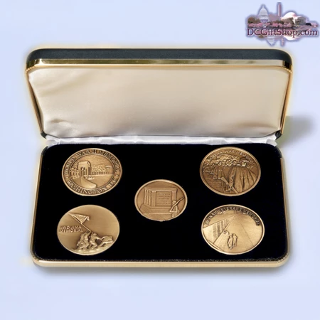 The Washington, DC Military Monument Coin Set 3 The Washington, DC Military Monument Coin Set