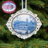 Mount Vernon East View Toile Ornament 1 Mount Vernon East View Toile Ornament -Gift Sales Shop Mount Vernon East View Toile Ornament L