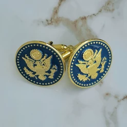 Navy Blue Great Seal Cufflinks