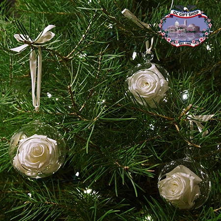 Old Glory Real Rose Ornament Set 3 Old Glory Real Rose Ornament Set