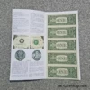 Uncut US Currency Dollar Sheet 2 Uncut US Currency Dollar Sheet -Gift Sales Shop One Dollar Currency Sheet L