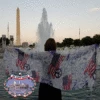 Patriotic Red White Blue Fashion Scarf -Gift Sales Shop Patriotic Red White Blue Fashion Scarf L
