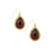 Red Room Siam Faceted Teardrop Earrings -Gift Sales Shop Red Room Siam Faceted Teardrop Earrings L