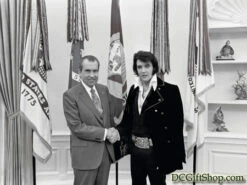 President Richard Nixon And Elvis Presley Print