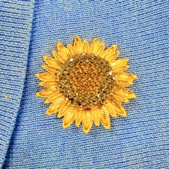 Ruth Bader Ginsburg Gold Sunflower Brooch