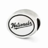 Sterling Silver Antiqued Washington Nationals MLB Bead -Gift Sales Shop Sterling Silver Antiqued Washington Nationals MLB Bead L
