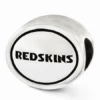 Sterling Silver Antiqued Washington Redskins NFL Bead -Gift Sales Shop Sterling Silver Antiqued Washington Redskins NFL Bead L