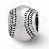 Sterling Silver Reflections Baseball Bead -Gift Sales Shop Sterling Silver Reflections Baseball Bead L