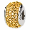 Sterling Silver Reflections Orange Full Swarovski Elements Bead -Gift Sales Shop Sterling Silver Reflections Orange Full Swarovski Elements Bead L
