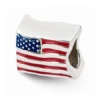 Sterling Silver Reflections USA Flag Bead -Gift Sales Shop Sterling Silver Reflections USA Flag Bead L