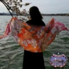 Sunset Pink Cherry Blossom Pashmina Scarf 2 Sunset Pink Cherry Blossom Pashmina Scarf -Gift Sales Shop Sunset Pink Cherry Blossom Pashmina Scarf L