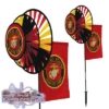 US Marine Duel Spinner Wheels With Flag 2 US Marine Duel Spinner Wheels With Flag -Gift Sales Shop U S Marine Dual Spinner Wheels w Flag L