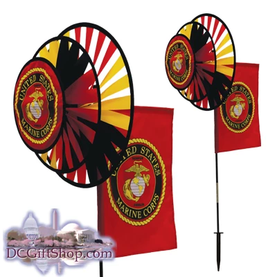 US Marine Duel Spinner Wheels With Flag 3 US Marine Duel Spinner Wheels With Flag