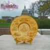 Washington DC Landmark Gold Souvenir Plate -Gift Sales Shop Washington DC Landmark Gold Souvenir Plate L