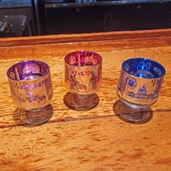 Washington DC Metallic Shot Glass Set Of 3