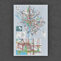 Washington DC Metrobus System Map