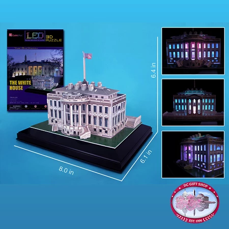 White House 3D Puzzle With Base And Lights 3 White House 3D Puzzle With Base And Lights